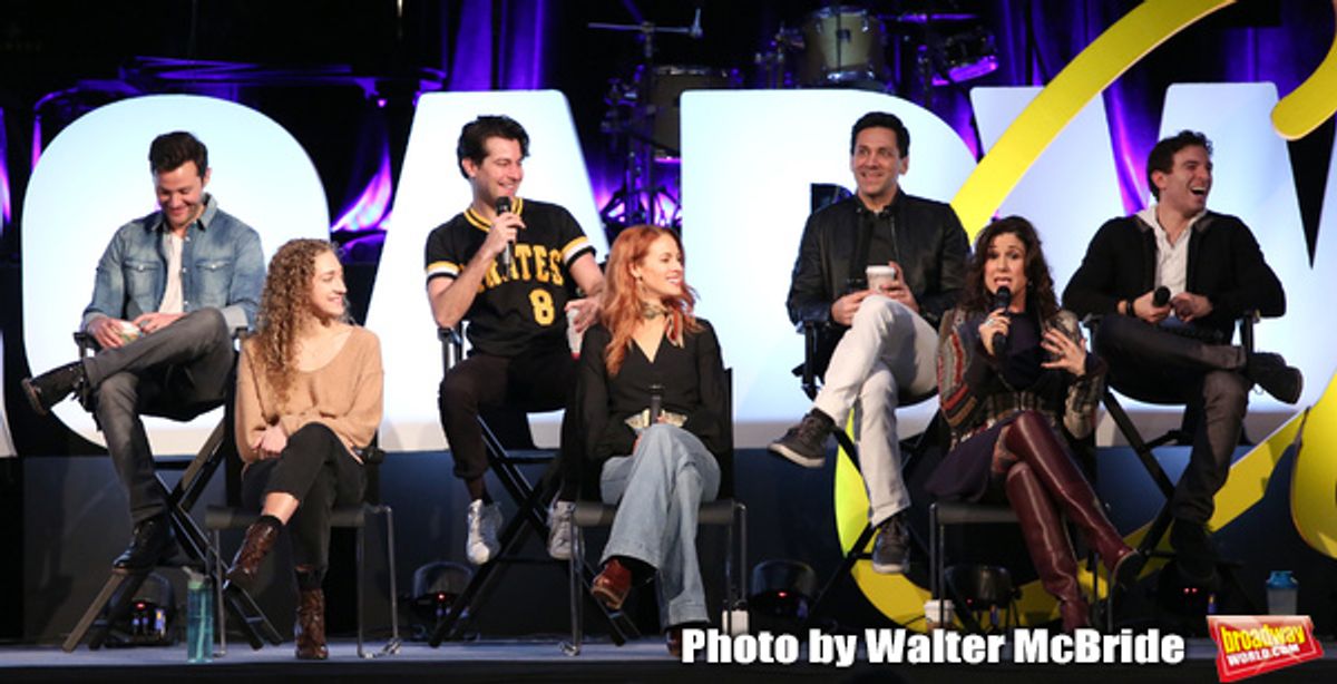 Matthew Hydzik, Micaela Diamond, Michael Campayno, Teal Wicks, Michael Berresse, Stephanie J. Block and Jarrod Spector  at 