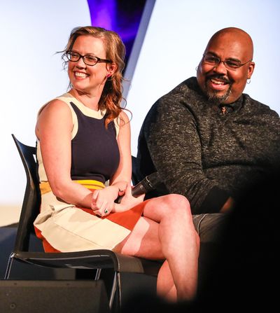 Patti Murin and James Monroe Iglehart Photo