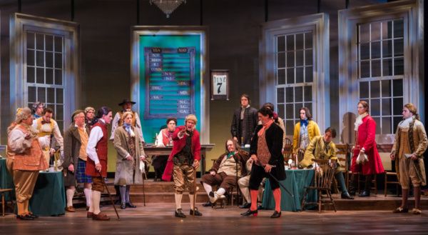 Gary Lee Reed (center) and the company  Photo