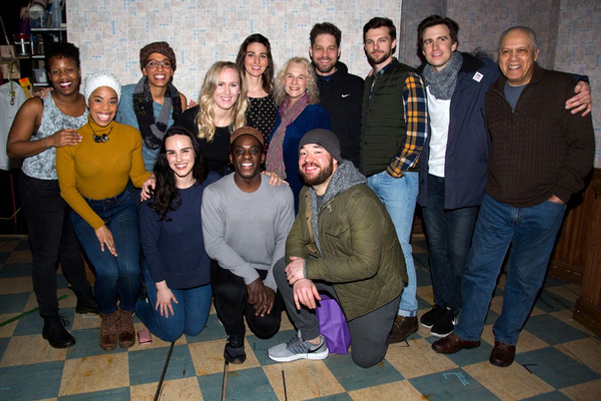 Carole King and the cast of WAITRESS at 