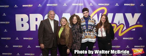 BroadwayHD founders Stewart F. Lane and  Bonnie Comley with Ellie Heyman, Max Vernon  Photo