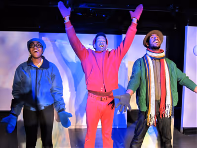 Gabrielle Bullard, Justin Jorrell, and Justin Campbell in The Snowy Day and Other Sto Photo