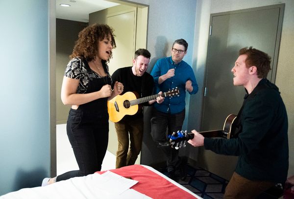 Lilli Cooper, Nick Blaemire, Mike Dobson, Ethan Slater Photo