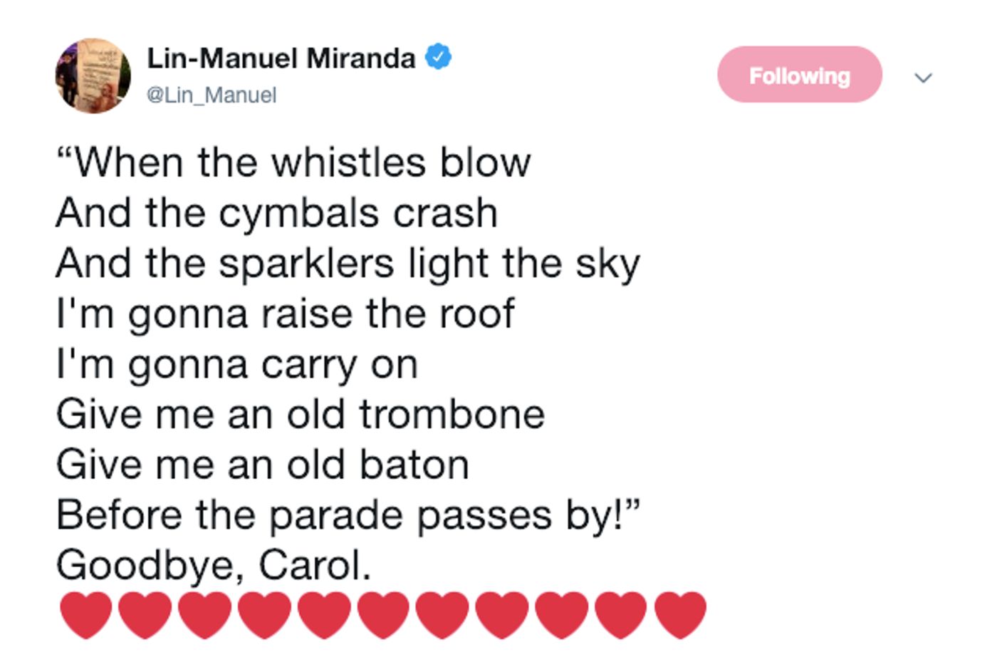 Broadway Mourns the Loss of Carol Channing  Image