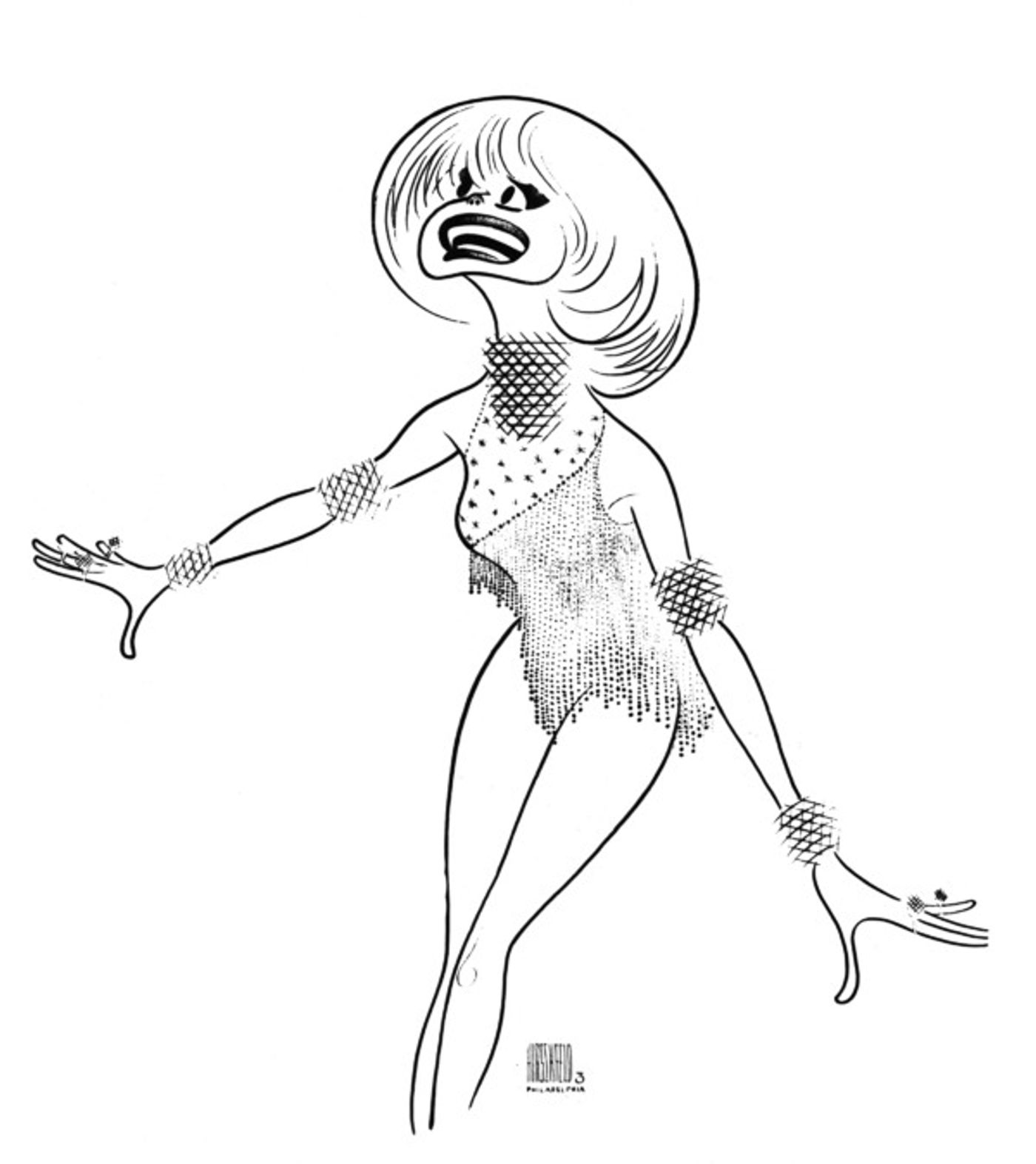 Photo Flash: Al Hirschfeld Mourns the Passing of Carol Channing  Image