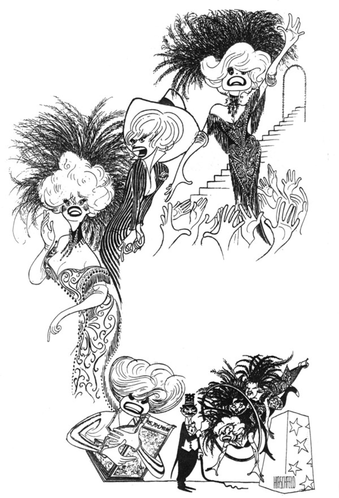 Photo Flash: Al Hirschfeld Mourns the Passing of Carol Channing  Image