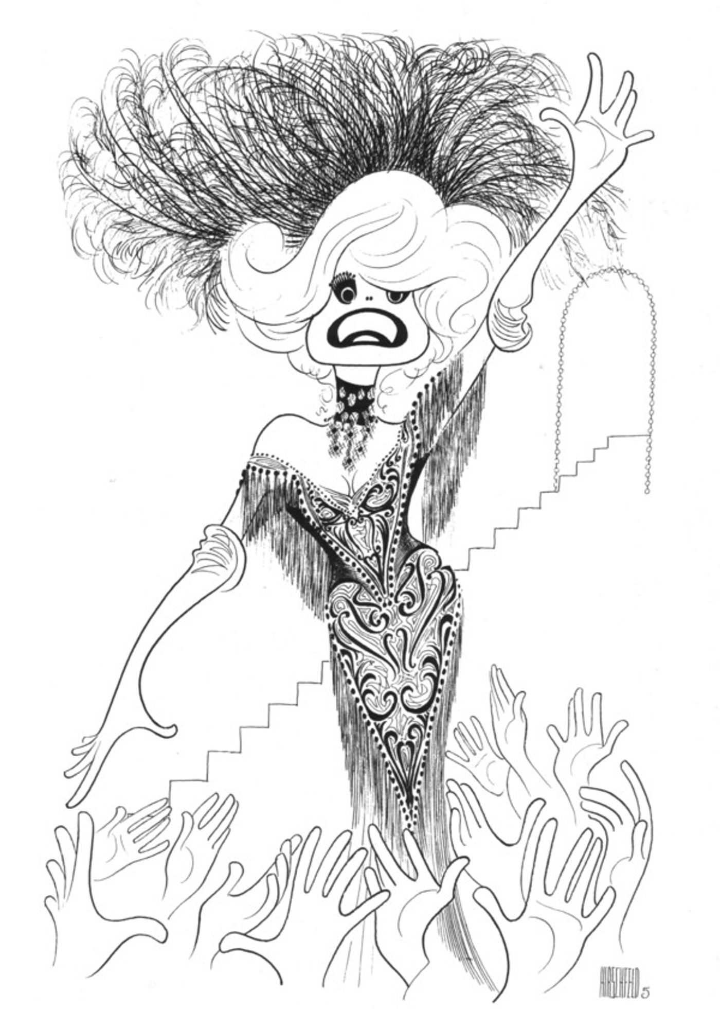 Photo Flash: Al Hirschfeld Mourns the Passing of Carol Channing  Image