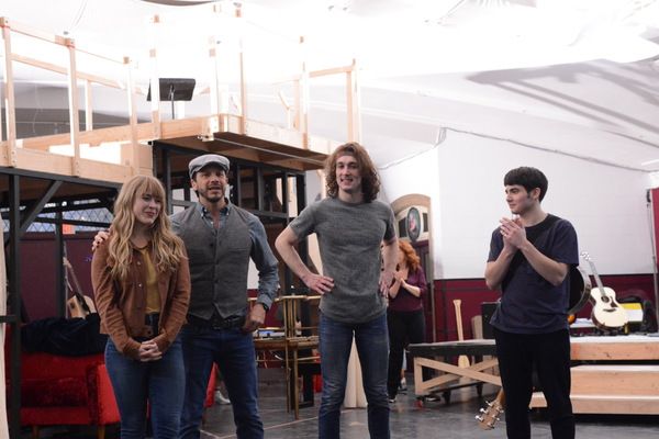 Erika Olson, Nick Kenkel (Associate Director and Choreographer), Conor Ryan and Jonny Photo