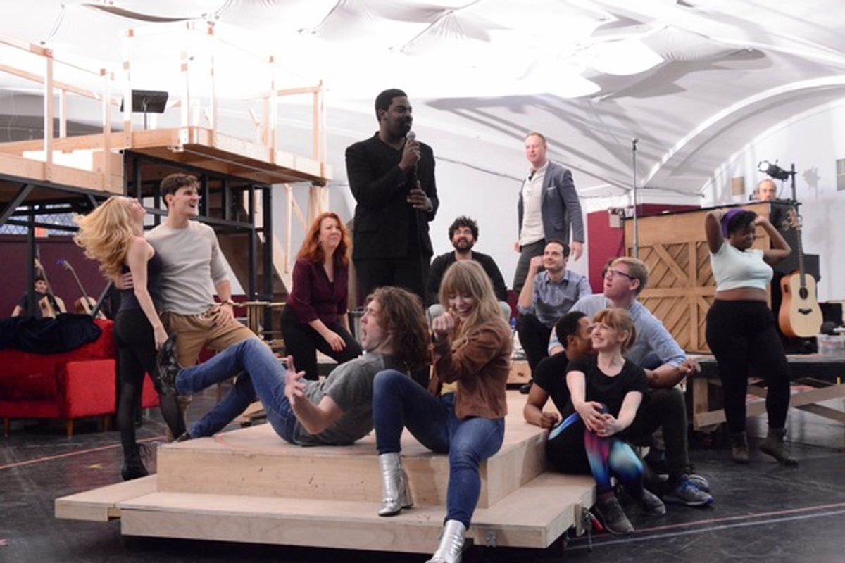 Kyle Taylor Parker, Conor Ryan, Erika Olson and Cast members of My Very Own British Invasion at 