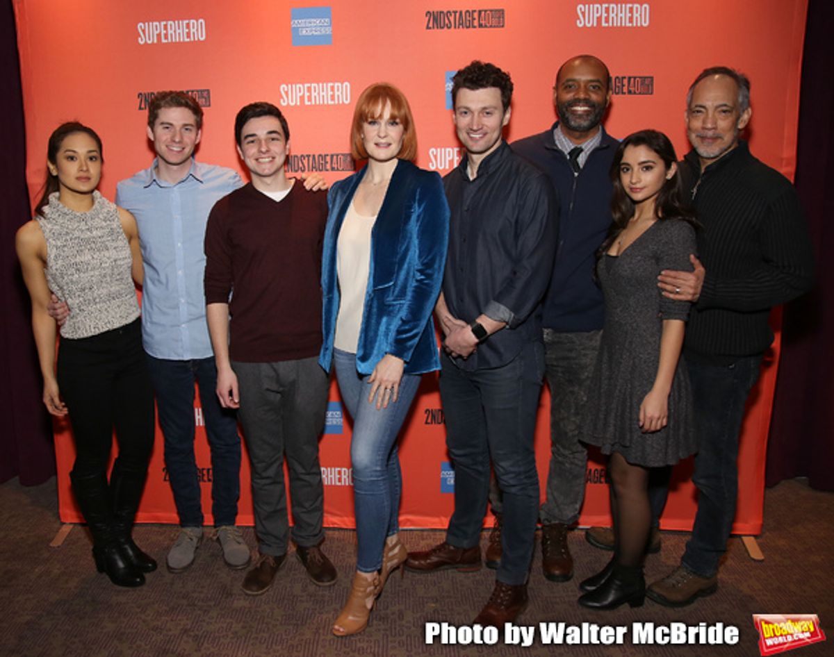 Julia Abueva, Jake Levy, Kyle McArthur, Kate Baldwin, Bryce Pinkham Nathaniel Stampley, Salena Qureshi and Thom Sesma  at 