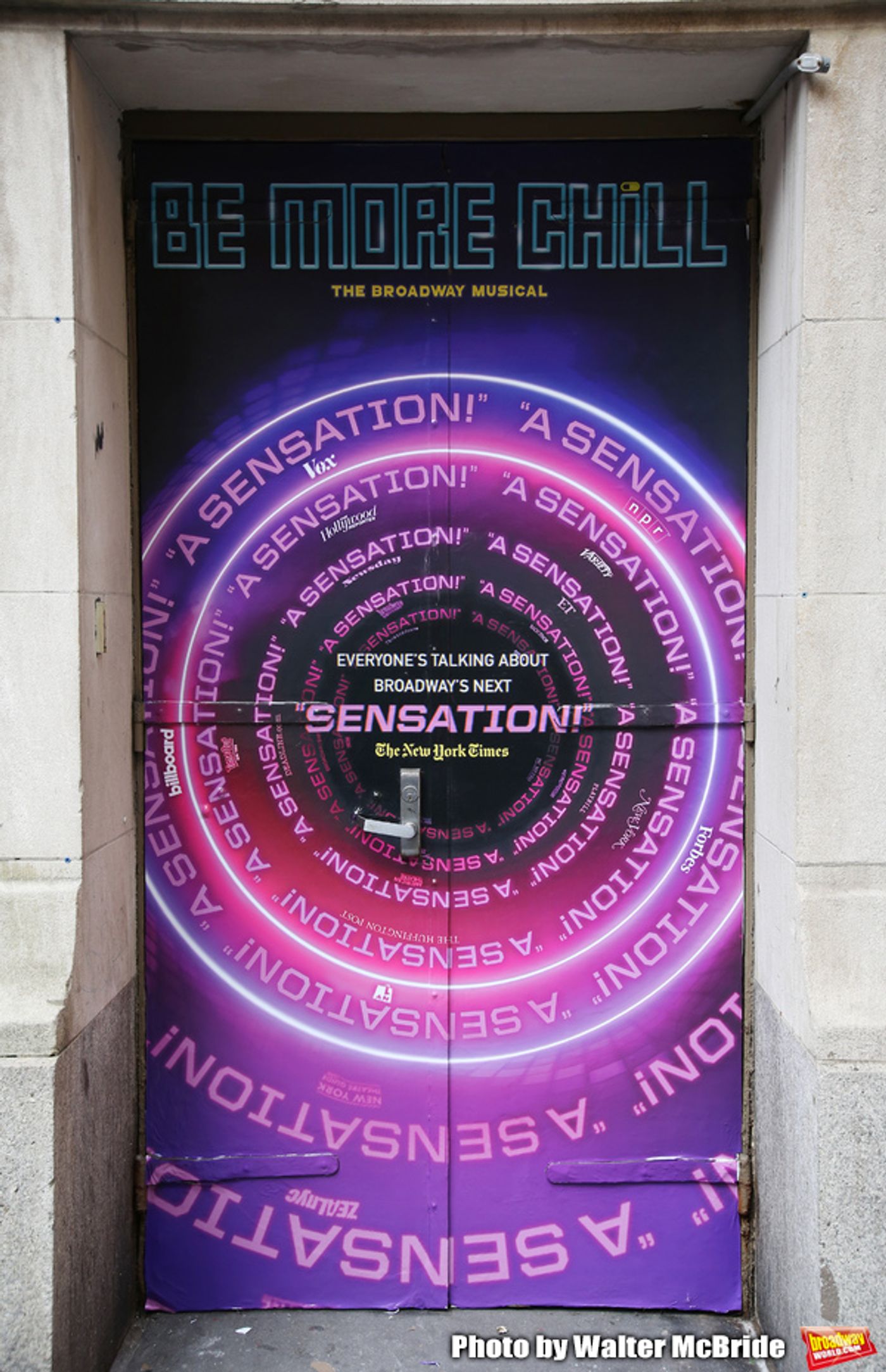 Photo Coverage: The BE MORE CHILL Gang Sees Their Brand New Marquee At the Lyceum!  Image