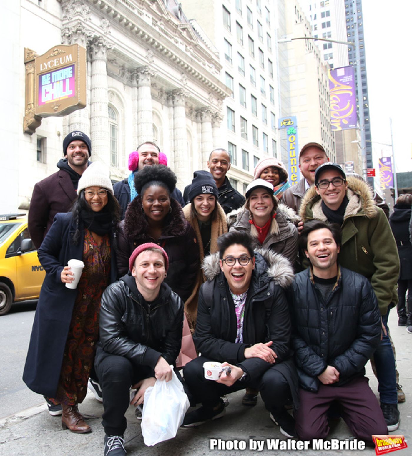 Photo Coverage: The BE MORE CHILL Gang Sees Their Brand New Marquee At the Lyceum!  Image