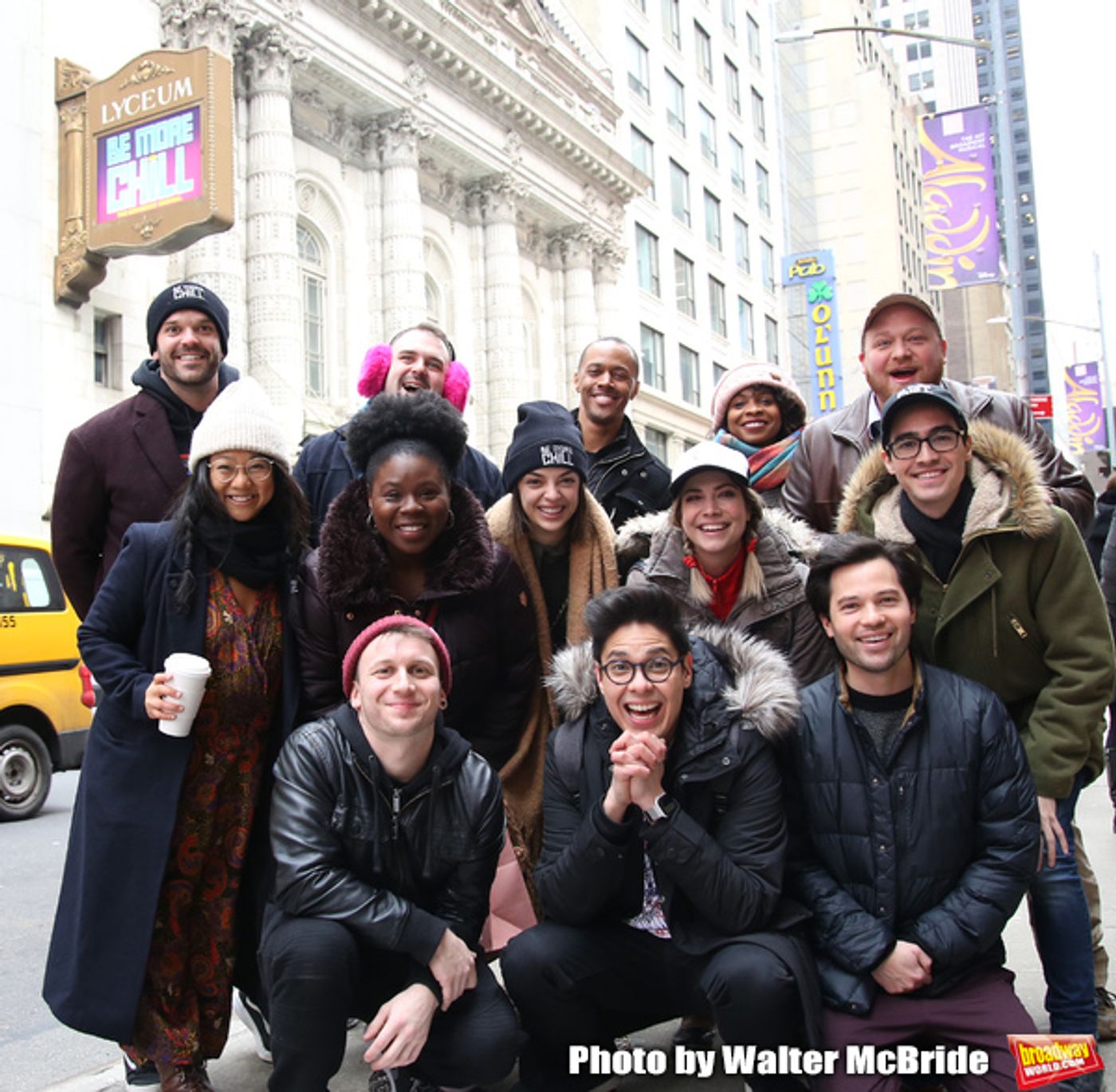 Photo Coverage: The BE MORE CHILL Gang Sees Their Brand New Marquee At the Lyceum!  Image