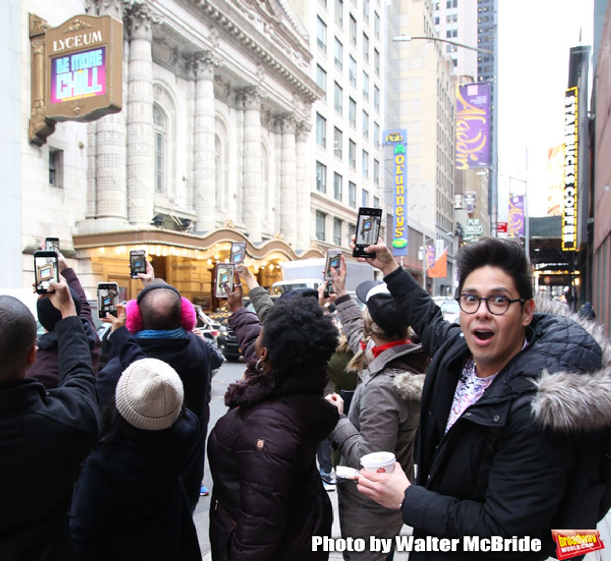 George Salazar withThe Cast   at 