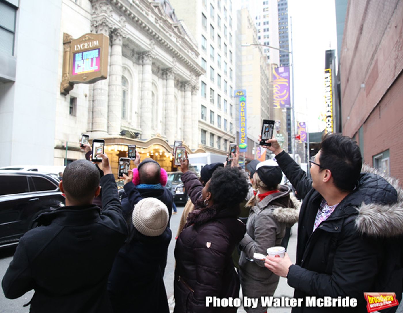 Photo Coverage: The BE MORE CHILL Gang Sees Their Brand New Marquee At the Lyceum!  Image