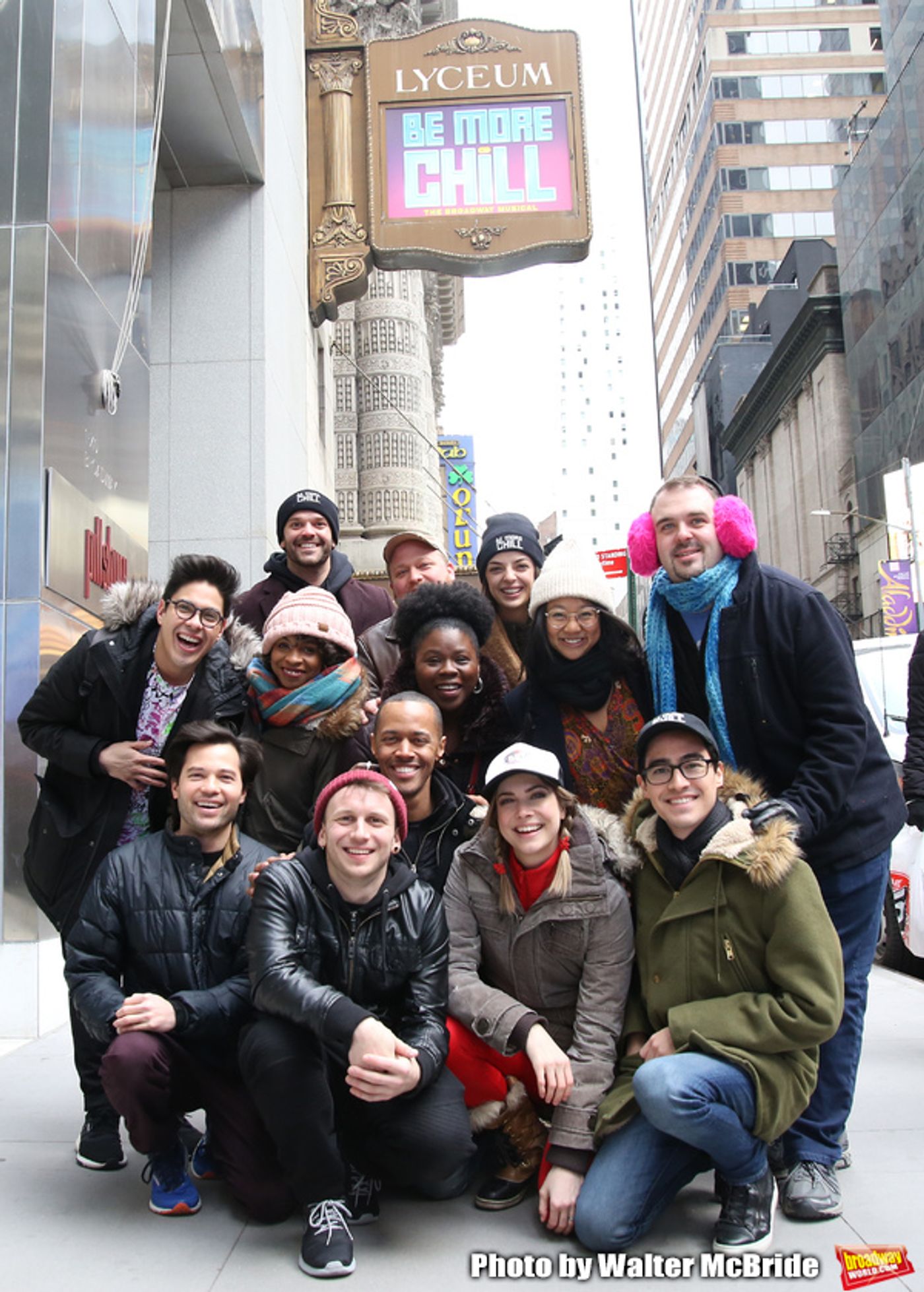 Photo Coverage: The BE MORE CHILL Gang Sees Their Brand New Marquee At the Lyceum!  Image