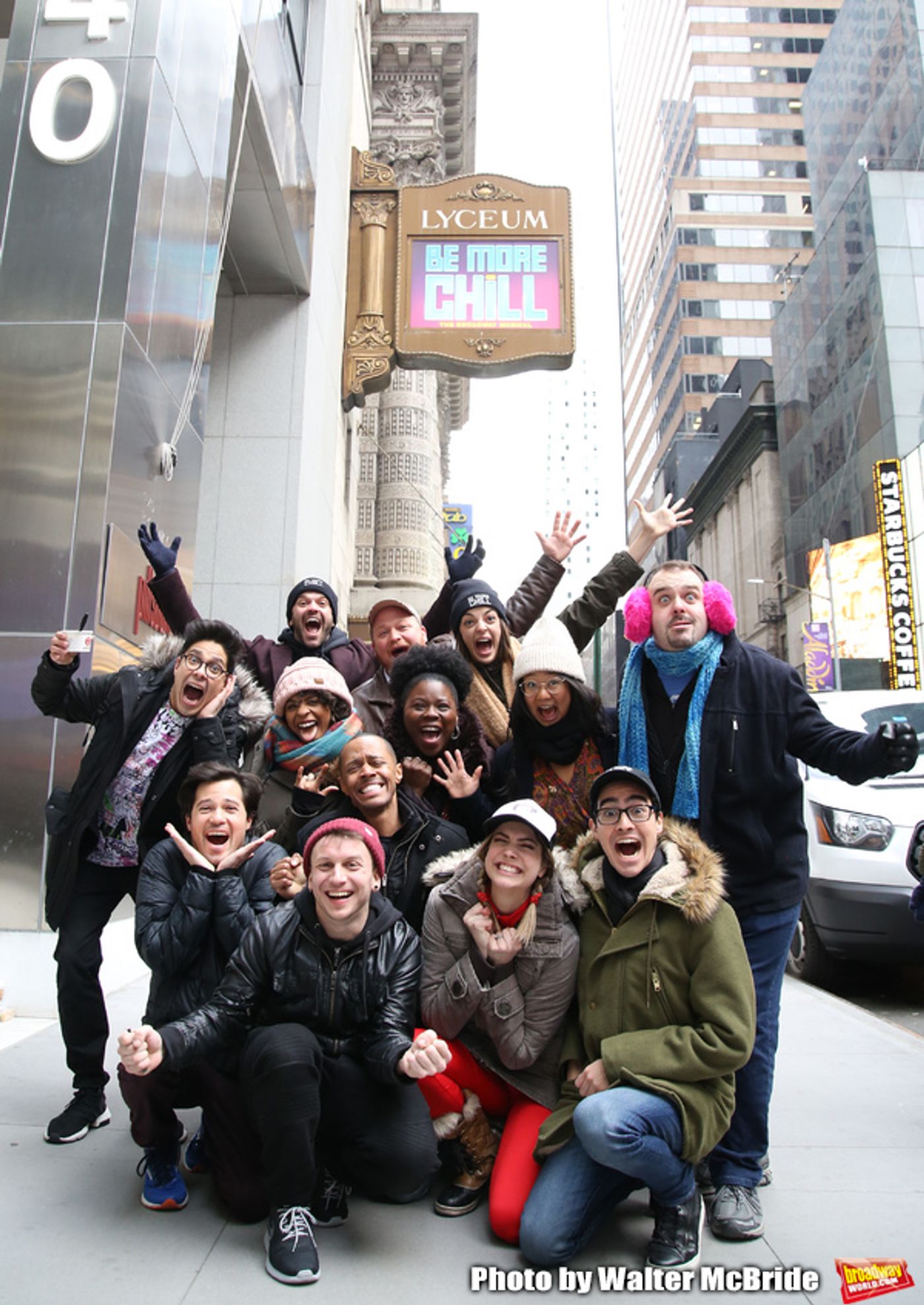 Photo Coverage: The BE MORE CHILL Gang Sees Their Brand New Marquee At the Lyceum!  Image