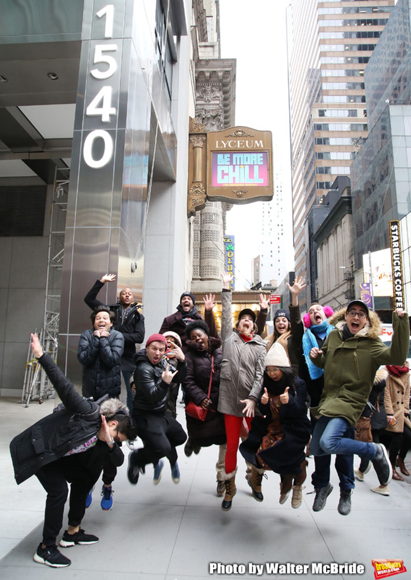 Photo Coverage: The BE MORE CHILL Gang Sees Their Brand New Marquee At the Lyceum!  Image