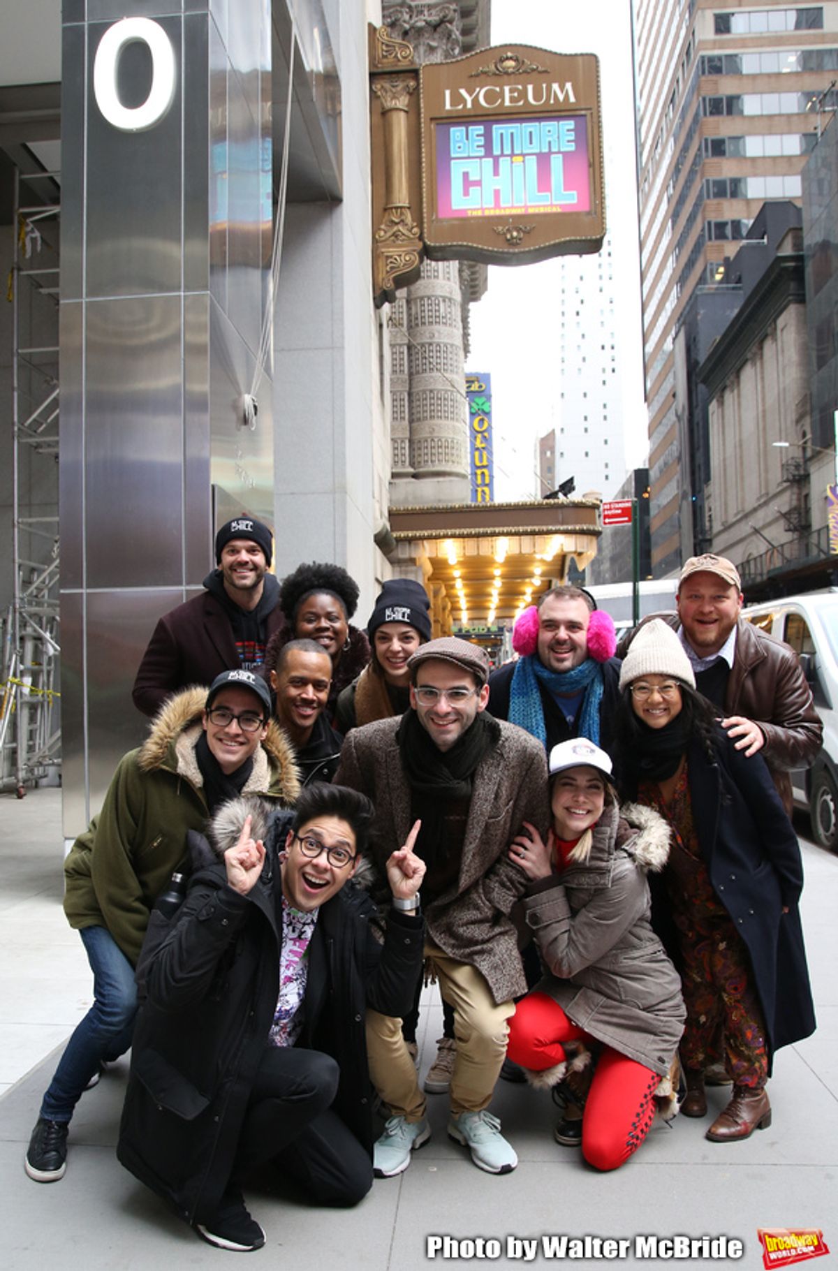 Joe Iconis with Gerard Canonico, George Salazar, Jason Tam, Stephanie Hsu, Tiffany Mann, Talia Suskauer, Katlyn Carlson, Troy Ivvata, Cameron Bond, Britton Smith, Morgan Siobhan Green,  Jason Sweettooth Williams at 