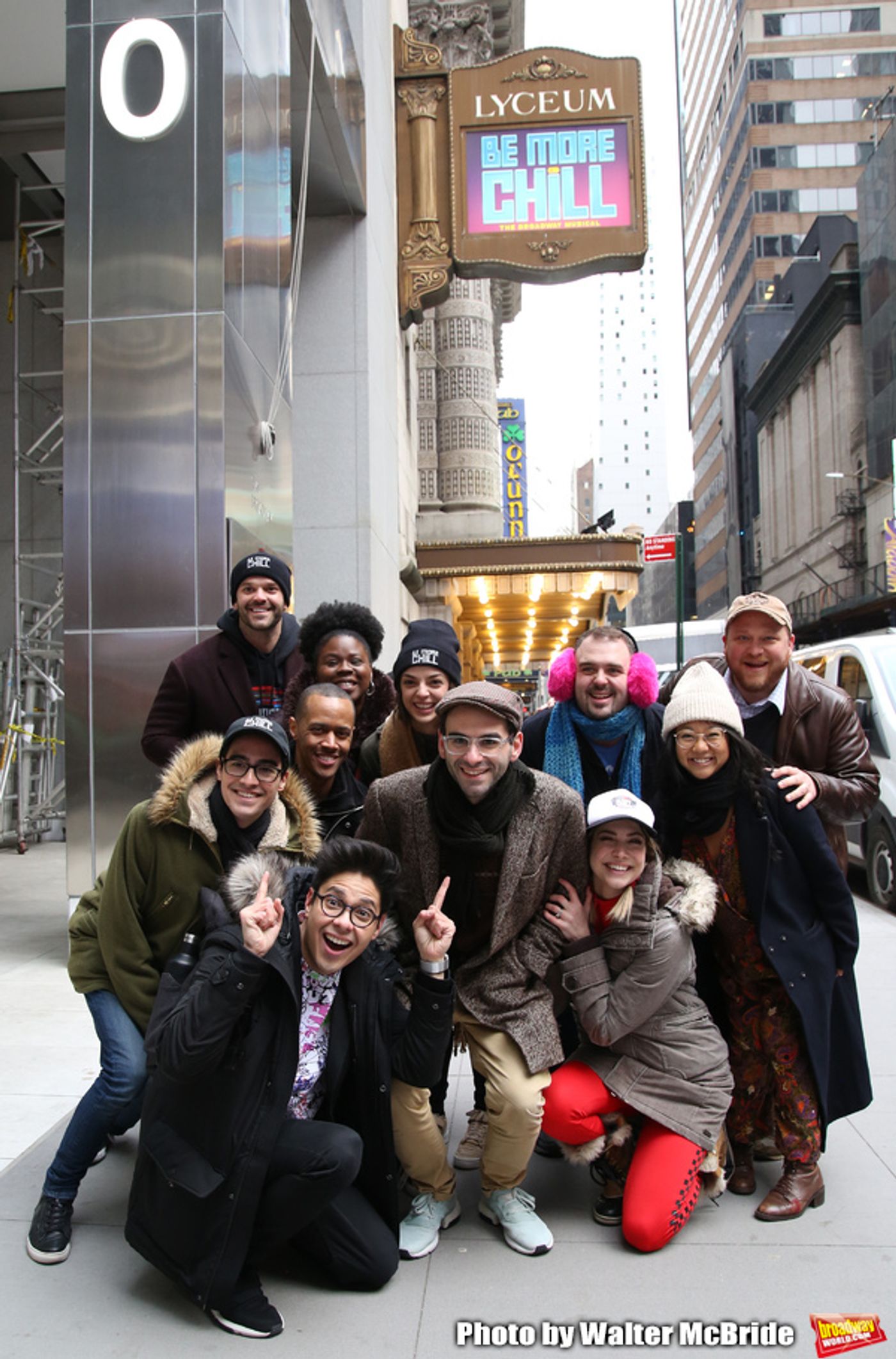 Photo Coverage: The BE MORE CHILL Gang Sees Their Brand New Marquee At the Lyceum!  Image