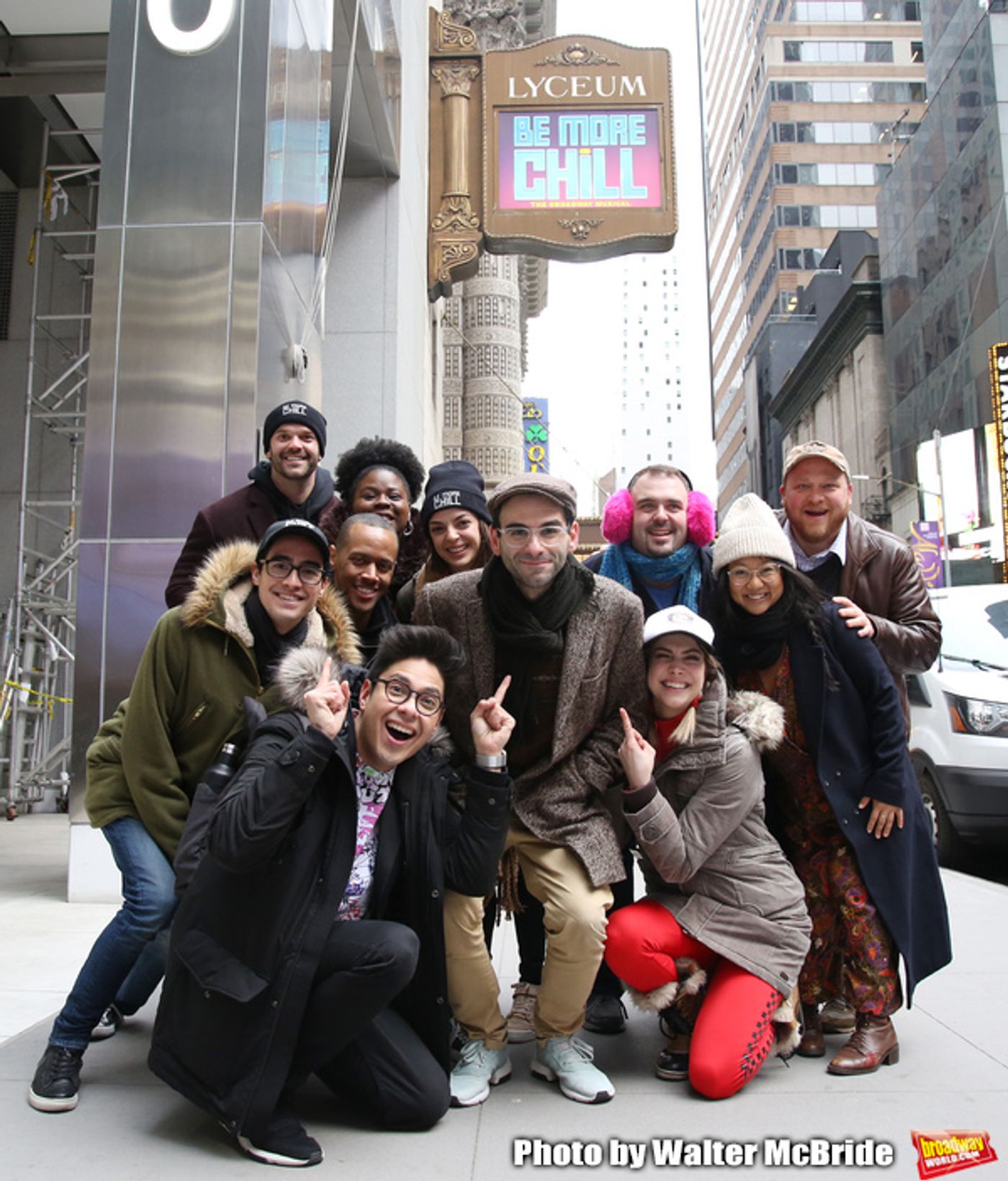 Photo Coverage: The BE MORE CHILL Gang Sees Their Brand New Marquee At the Lyceum!  Image