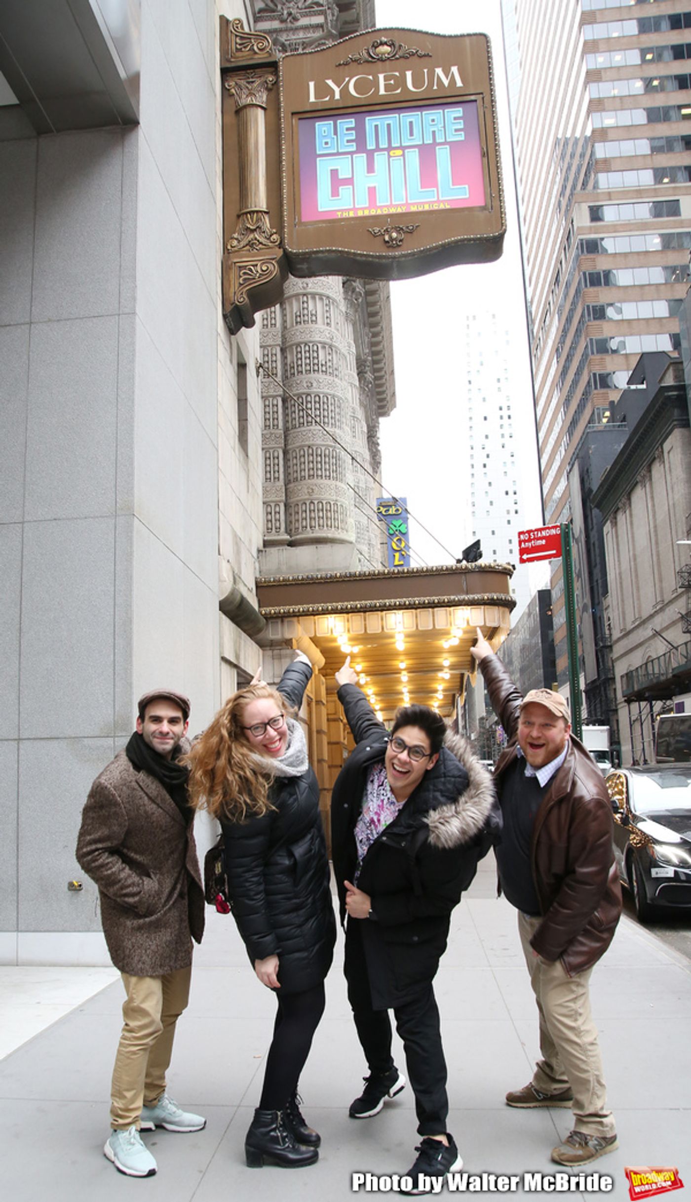 Photo Coverage: The BE MORE CHILL Gang Sees Their Brand New Marquee At the Lyceum!  Image