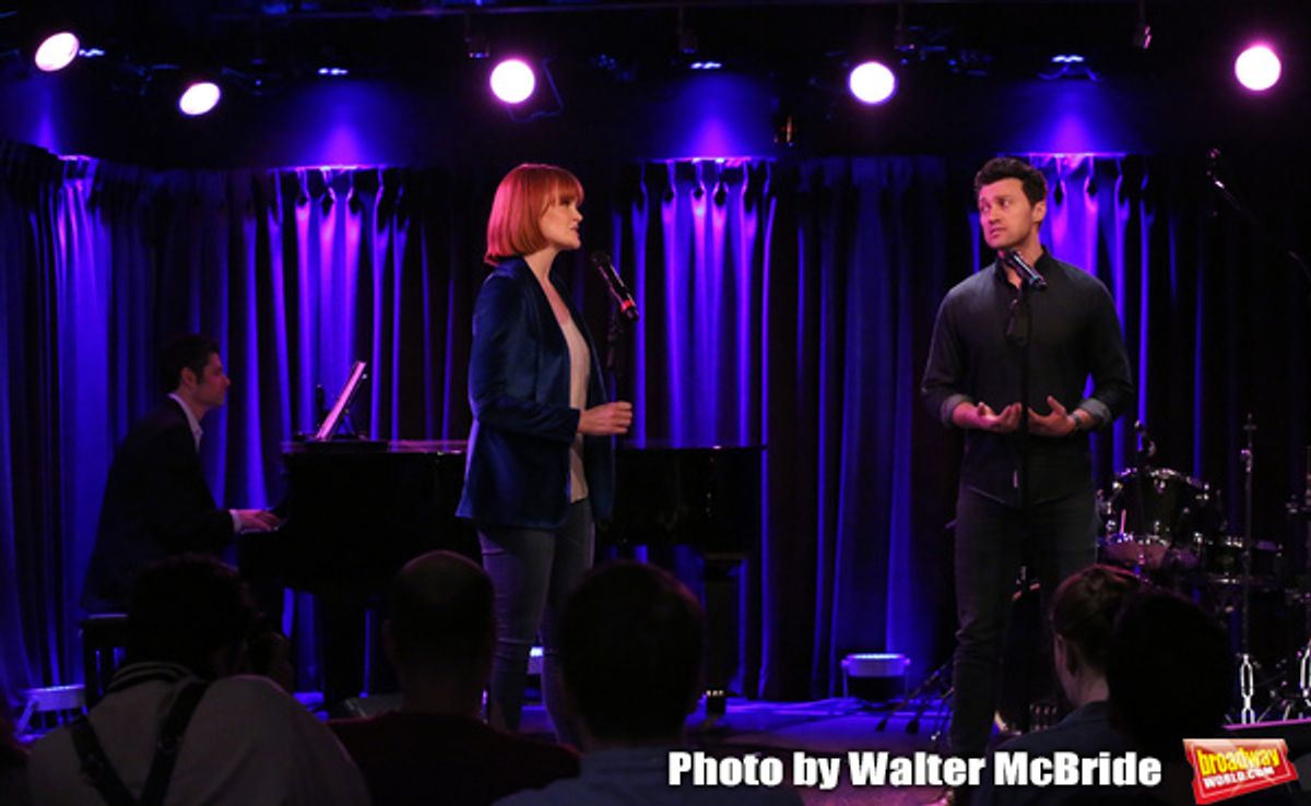 Tom Kitt, Kate Baldwin and Bryce Pinkham at 