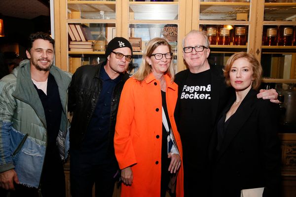 From left, actors Chris Bauer and James Franco Photo