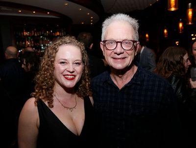 From left, cast member Caroline Neff and actor Jeff Perry Photo