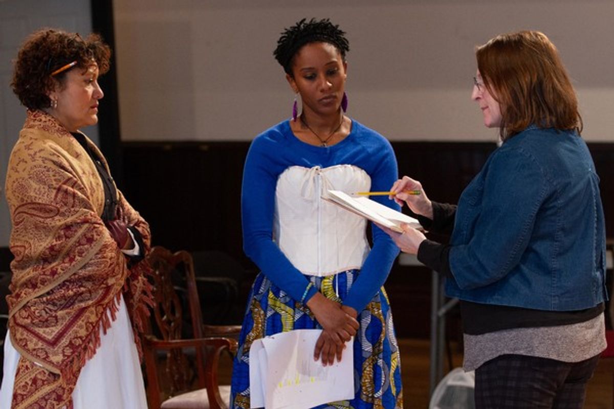 Sandra Marquez (Nora) and Celeste M. Cooper
(Emmy)  at 