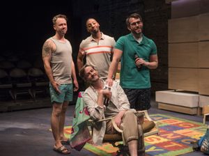 Bruch Thomas Reed with (back, l to r) Shane Kenyon, Jos N. Banks and Benjamin Sprunger @ BroadwayWorld Bruch Thomas Reed with (back, l to r) Shane Kenyon, Jos N. Banks and Benjamin Sprunge Photo