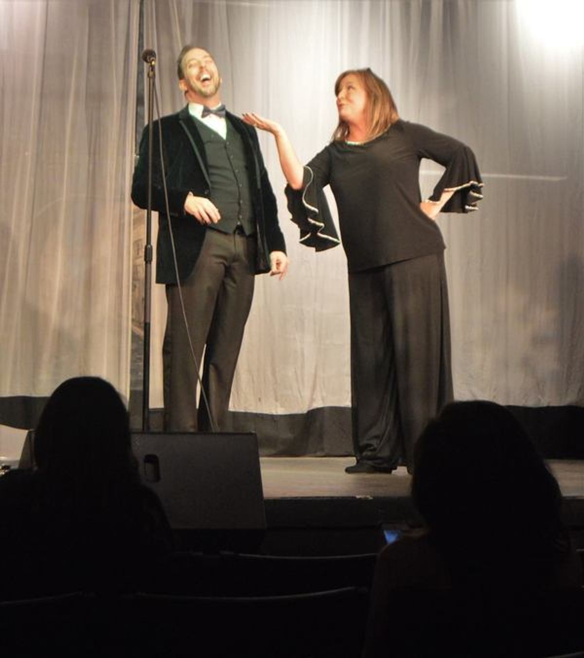 Jason Ross and Weslie Webster, nominees from SWEENEY TODD, THE DEMON BARBER OF FLEET STREET. at 