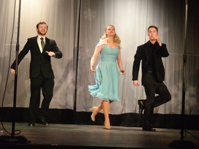 Austin Jeffrey Smith, Lindsey Mapes Duggin and Daxton Patrick from SINGIN' IN THE RAI Photo