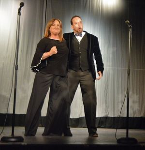 Weslie Webster and Jason Ross perform "A Little Priest" from Cumberland County Playho Photo