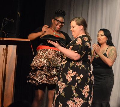Jennifer Whitcomb-Oliva, outstanding musical director Allison Hall (for TITANIC THE M Photo