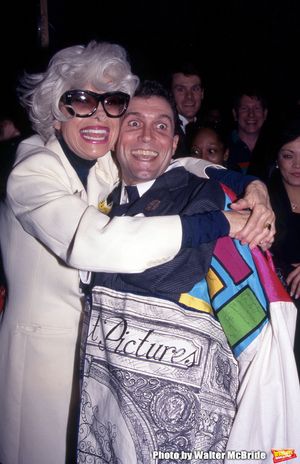 Carol Channing and Stephen Bourneuf attend the Broadway Opening Night Gypsy Robe Cere Photo