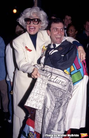 Carol Channing and Stephen Bourneuf attend the Broadway Opening Night Gypsy Robe Cere Photo