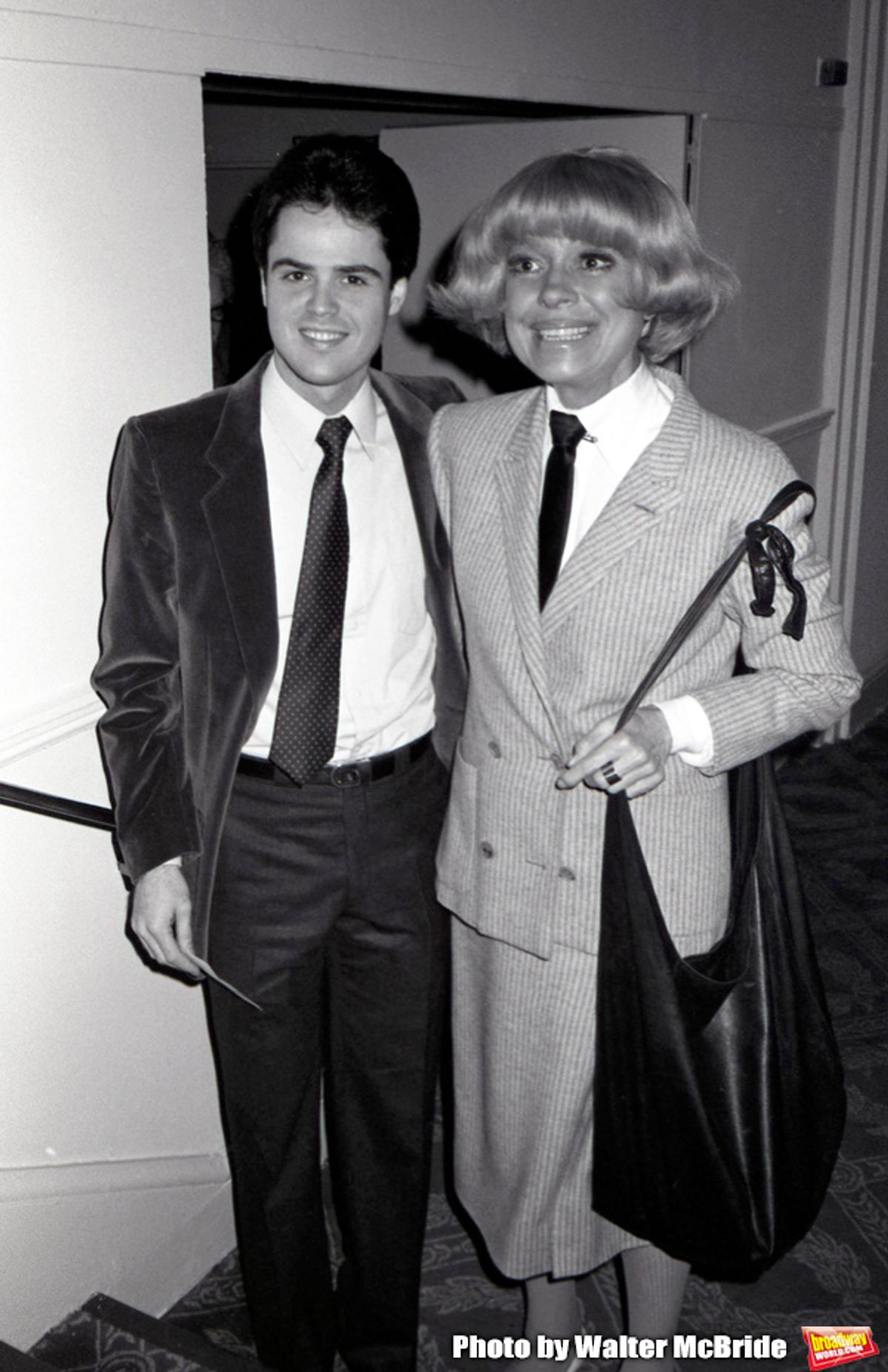 Donny Osmond and Carol Channing attend a Gala on March 01, 1982 at the Hilton Hotel in New York City.  at 