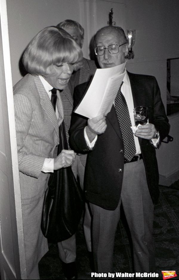 Carol Channing and Sammy Cahn attend a Gala on March 1, 1982 in New York City.  Photo