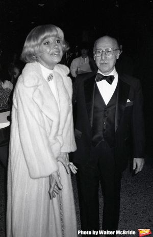 Carol Channing and Sammy Cahn attend the Songwriters Hall Of Fame held on March 28, 1 Photo