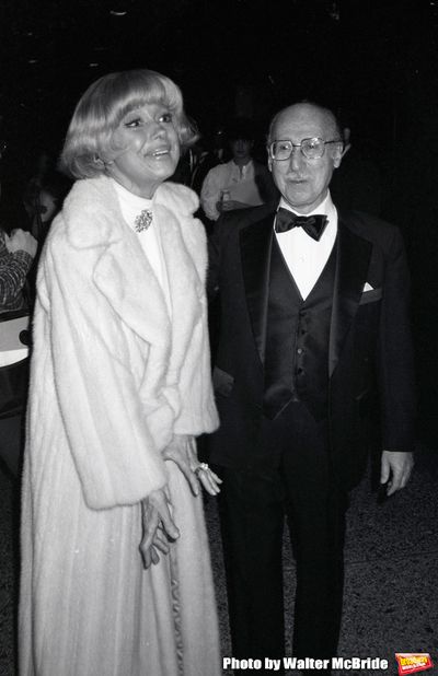 Carol Channing and Sammy Cahn attend the Songwriters Hall Of Fame held on March 28, 1 Photo