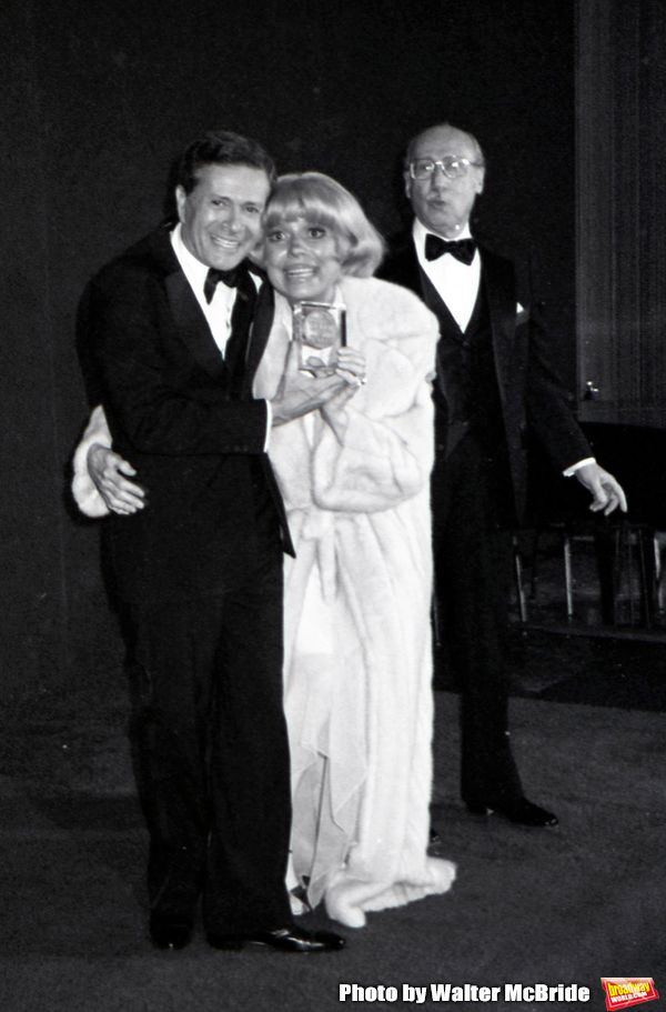 Jerry Herman, Carol Channing and Sammy Cahn attend the Songwriters Hall Of Fame held  Photo