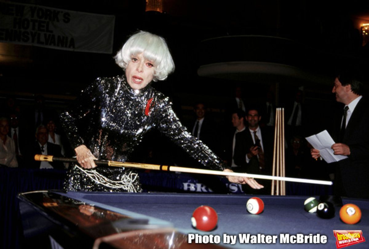 Carol Channing attends the Gene Shalit Pro Celebrity  Billards Classic Multiple Sclerosis Benefit in New York City
October 12, 1993 at 