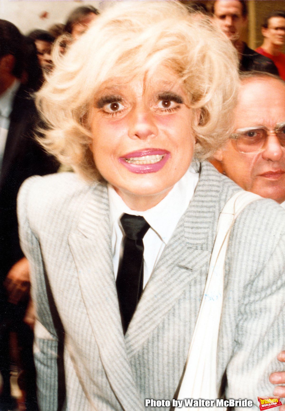 CAROL CHANNING and her Husband attending a Broadway Opening
 in New York City on 09/01/1980 at 