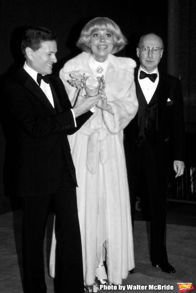 Jerry Herman, Carol Channing and Sammy Cahn attend the Songwriters Hall Of Fame in Ne Photo