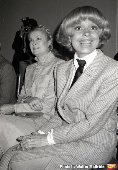 Princess Grace Kelly and Carol Channing attend the Theatre Hall Of Fame Awards held o Photo
