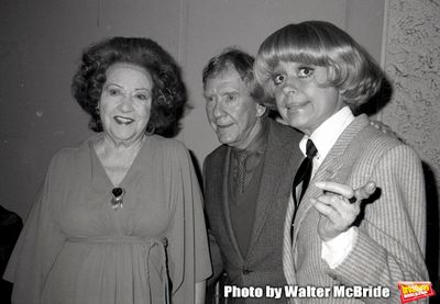 Ethel Merman, Burgess Meredith and Carol Channing attend the Theatre Hall Of Fame Awa Photo