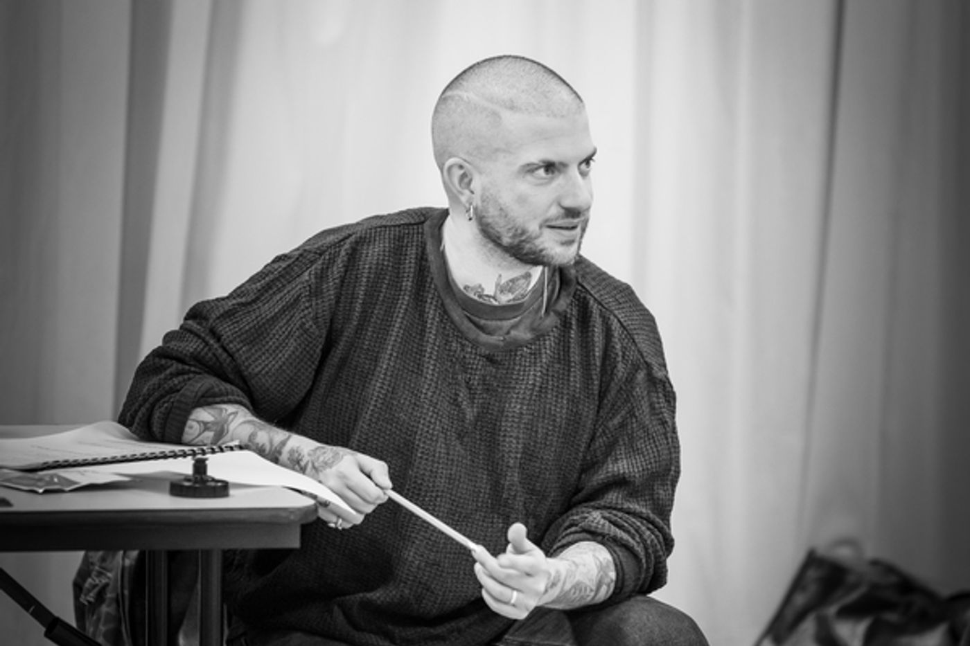 Photo Flash: In Rehearsal with the Cast of PINTER SEVEN  Image
