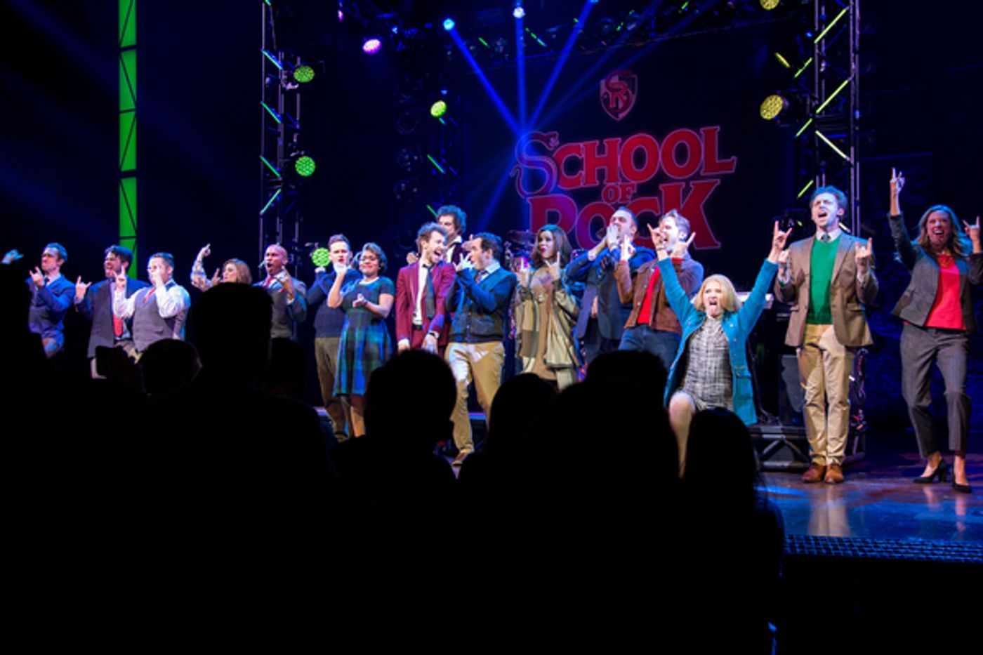 Photo Coverage: The Cast of SCHOOL OF ROCK Takes its Closing Night Curtain Call  Image
