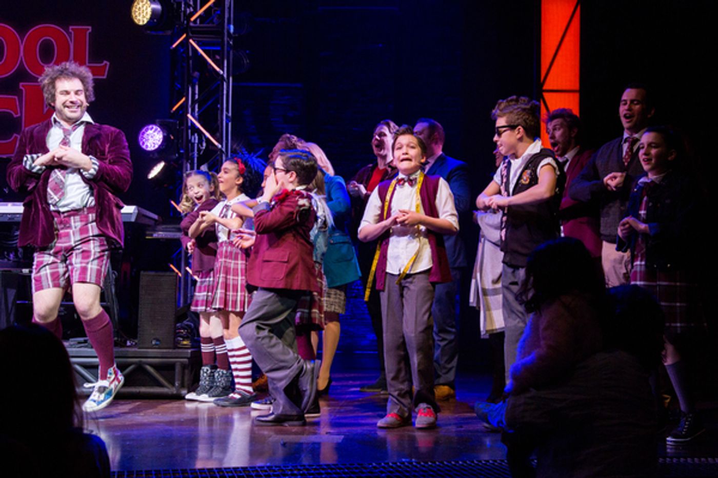 Photo Coverage: The Cast of SCHOOL OF ROCK Takes its Closing Night Curtain Call  Image